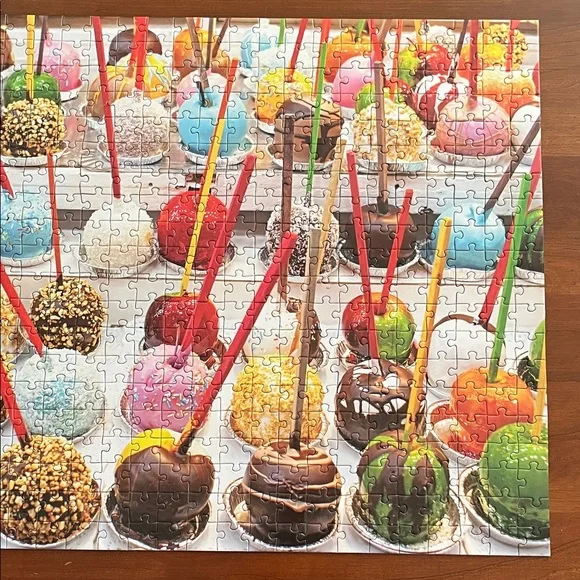 500 Piece Puzzle - Colorful Candied Granny Smith Apples by Colorluxe - Picture 9 of 9